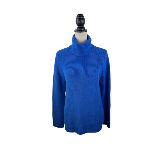 Knit Long Sleeve Turtleneck Sweater Casual Winter Minimalist - Picture 1 of 8